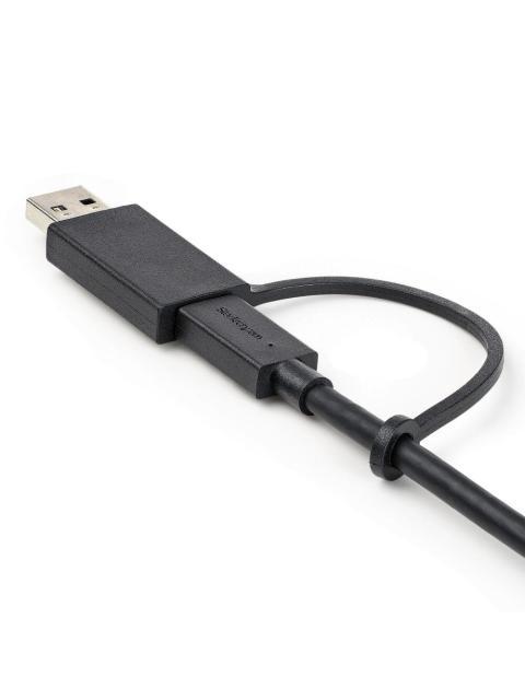 STARTECH  CABLE USB-C MACHO - USB-C-USB-A MACHO 1 METRO NEGRO - Imagen 6