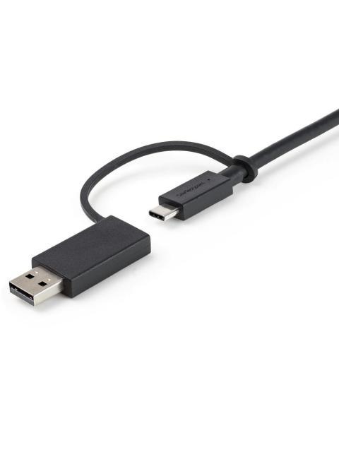 STARTECH  CABLE USB-C MACHO - USB-C-USB-A MACHO 1 METRO NEGRO - Imagen 7
