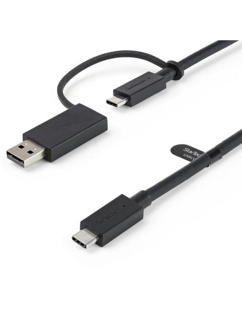 STARTECH  CABLE USB-C MACHO - USB-C-USB-A MACHO 1 METRO NEGRO