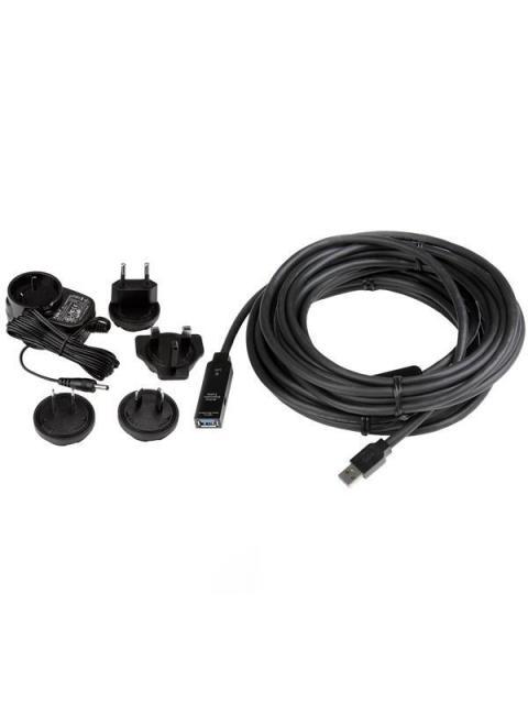 STARTECH CABLE USB MACHO - USB HEMBRA 10 METROS NEGRO - Imagen 4