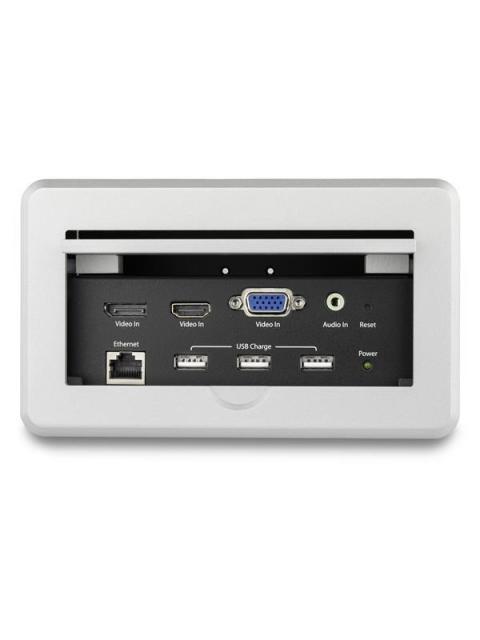 STARTECH  CAJA DE CONECTIVIDAD PARA MESA DE JUNTAS MODULO DE CONEXIONES HDMI-VGA-DISPLAYPORT 4K - Imagen 3