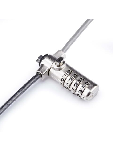 STARTECH CANDADO DE COMBINACION PARA LAPTOP SNBLC4D-LAPTOP-LOCK 1.5 METROS - Imagen 4