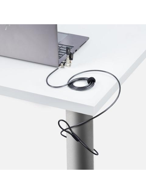 STARTECH  CANDADO DE LLAVE PARA LAPTOP UNIVKMKO-LAPTOP-LOCK 2 METROS NEGRO - Imagen 7