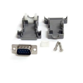STARTECH CONECTOR D-SUB DB9 SERIAL MACHO ENSAMBLADO CON CARCASA PLASTICA