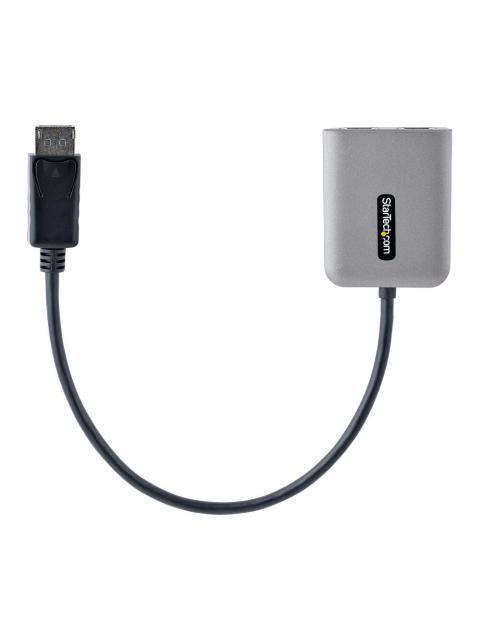 STARTECH  DIVISOR DE VIDEO DISPLAYPORT MACHO - 2X HDMI HEMBRA NEGRO-GRIS - Imagen 6