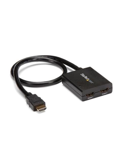 STARTECH DIVISOR DE VIDEO HDMI DE 2 PUERTOS SPLITTER HDMI 4K 30HZ DE 2X1 ALIMENTADO POR USB