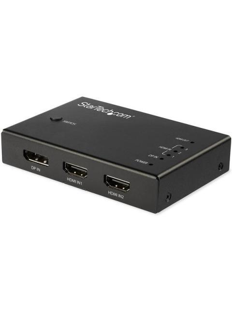 STARTECH DIVISOR DE VIDEO HDMI-DISPLAYPORT 3X HDMI-1XDISPLAYPORT NEGRO