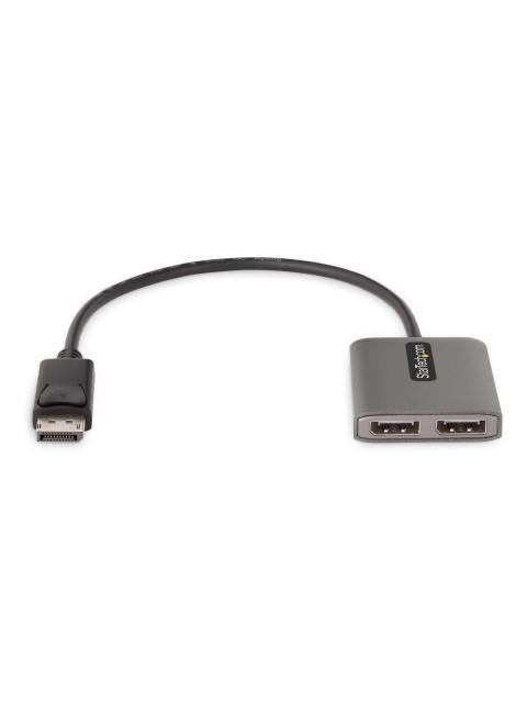 STARTECH DIVISOR MULTIPLICADOR DISPLAYPORT - 2X DISPLAYPORT GRIS - Imagen 3