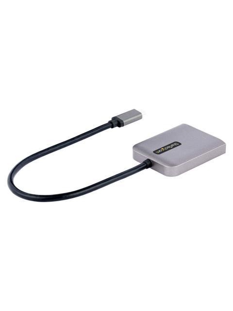 STARTECH  DIVISOR MULTIPLICADOR USB C - 2X DISPLAYPORT GRIS - Imagen 2