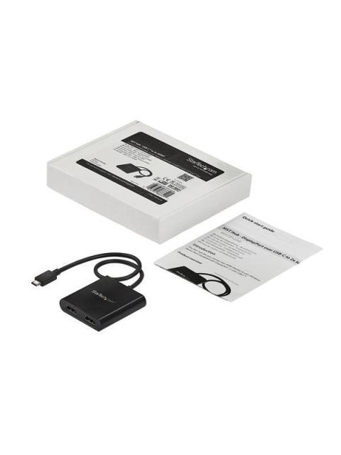 STARTECH DIVISOR SPLITTER MST USB-C MACHO - 2X HDMI HEMBRA NEGRO - Imagen 3