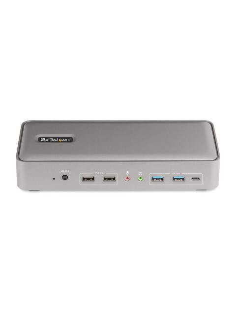 STARTECH  DOCKING STATION 129N-USBC-KVM-DOCK USB-C 2X USB 3.0 3X USB-C 2X USB 2.0 2X DISPLAYPORT 1X RJ-45 GRIS - Imagen 4