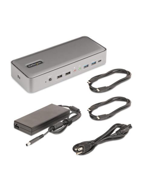 STARTECH  DOCKING STATION 129N-USBC-KVM-DOCK USB-C 2X USB 3.0 3X USB-C 2X USB 2.0 2X DISPLAYPORT 1X RJ-45 GRIS - Imagen 7