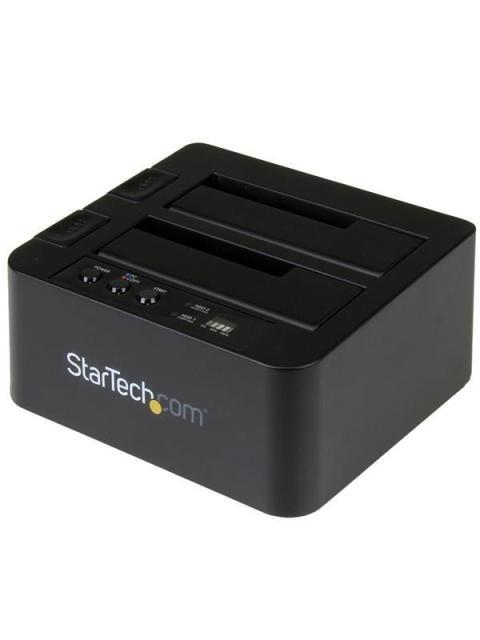 STARTECH  DOCKING STATION CON FUNCION DE COPIADO RAPIDO DE 2 BAHIAS USB 3.1 SATA 2.5-3.5