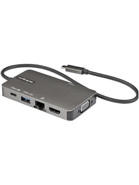 STARTECH  DOCKING STATION DKT30CHVPD2 USB-C 2X USB-A 3.0 1X USB-C 3.0 1X HDMI 1X RJ-45 NEGRO-GRIS