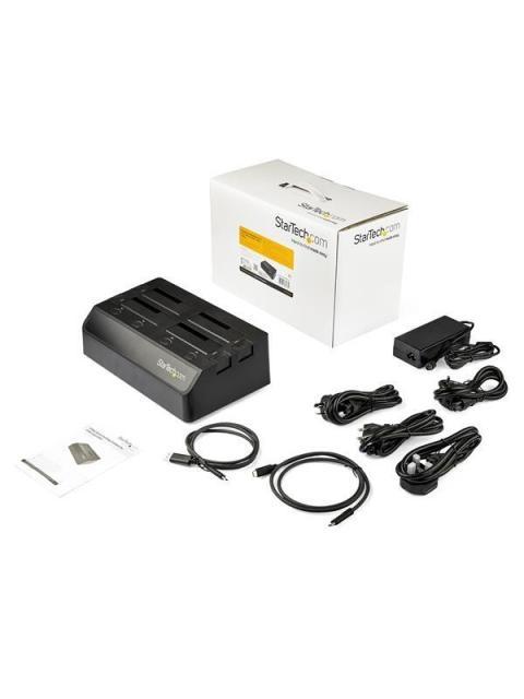 STARTECH DOCKING STATION SDOCK4U313 USB 3.1 1X USB 3.1 4 BAHIAS SATA 2.5-3.5 PARA SSD O DISCO DURO NEGRO - Imagen 4