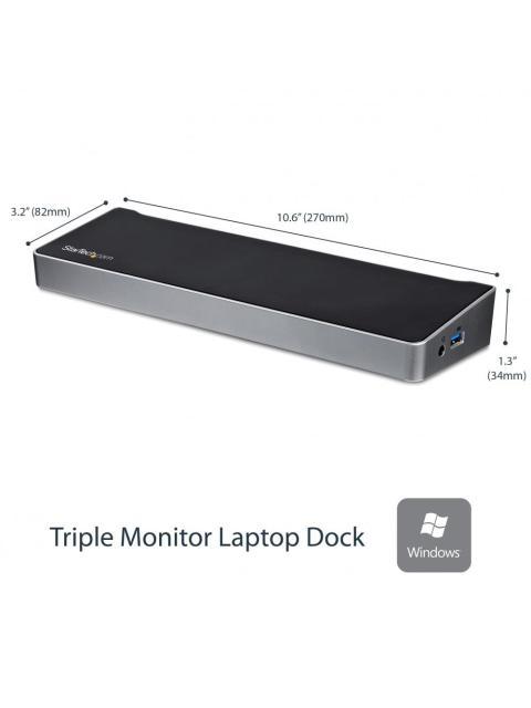 STARTECH  DOCKING STATION USB3DOCKH2DP 5X USB 3.0 1X RJ-45 2X DISPLAYPORT
