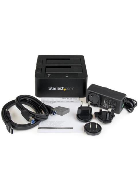 STARTECH DOCKING STATION USB 3.0 Y ESATA PARA 2 DISCOS DUROS 2.5-3.5 SATA - Imagen 2