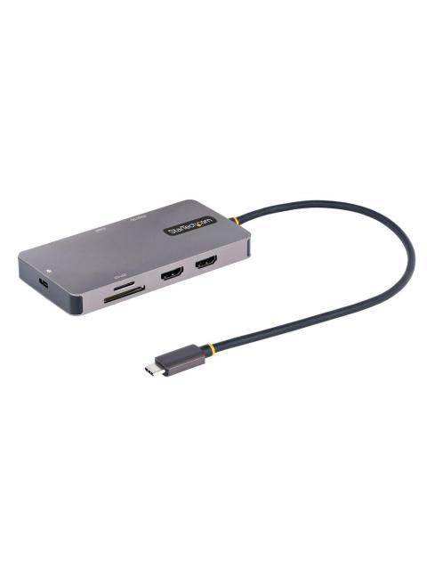 STARTECH DOCKING STATION USB-C 2X USB 3.0 2X HDMI 1X RJ451X SD 1X MICROSD