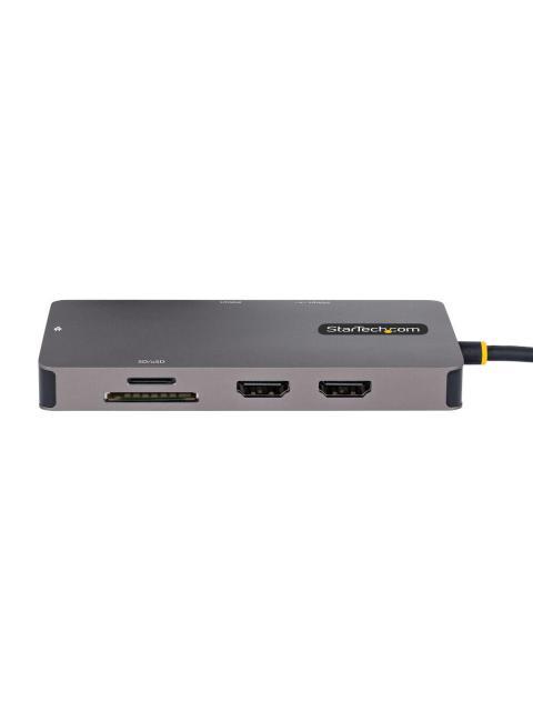 STARTECH DOCKING STATION USB-C 2X USB 3.0 2X HDMI 1X RJ451X SD 1X MICROSD - Imagen 3