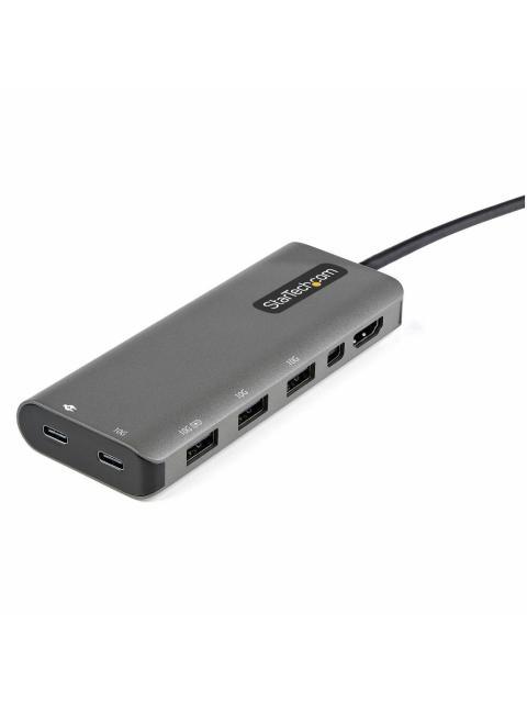 STARTECH DOCKING STATION USB C 3X USB 3.1 1X HDMI 1X MINI DISPLAYPORTS NEGRO-PLATA - Imagen 3