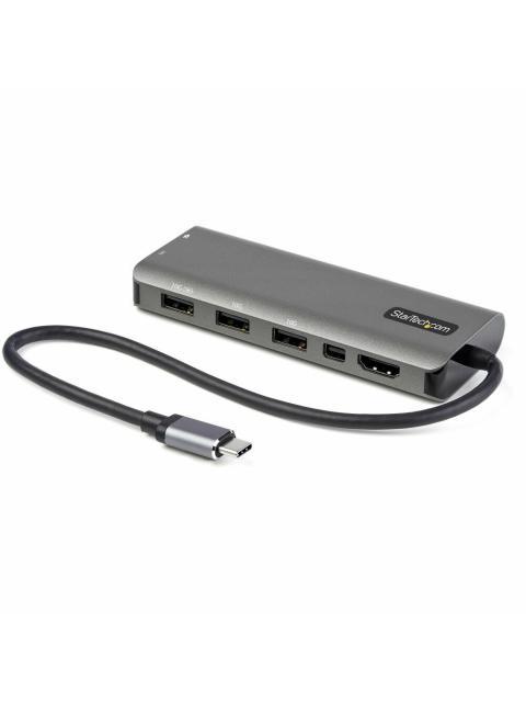 STARTECH DOCKING STATION USB C 3X USB 3.1 1X HDMI 1X MINI DISPLAYPORTS NEGRO-PLATA