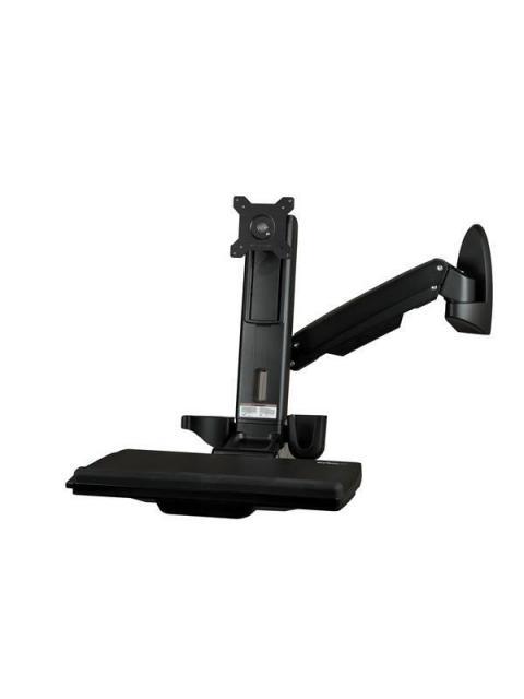 STARTECH ESTACION DE TRABAJO DE PIE Y SENTADO WALLSTS1 MONTAJE EN PARED HASTA 8KG PARA MONITOR 24 NEGRO - Imagen 2