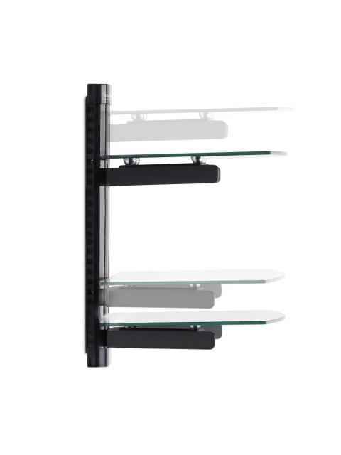 STARTECH  ESTANTE ESCALONADO 2B-WALL-MOUNT-SHELF 2 NIVELES MARCO DE ALUMINIO HASTA 7KG NEGRO - Imagen 5