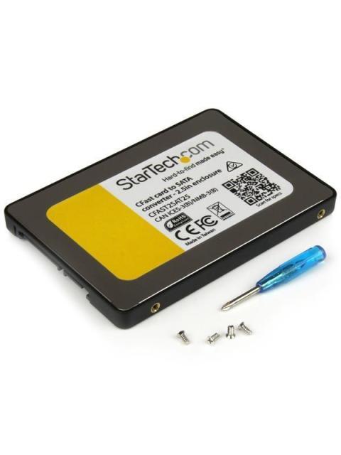 STARTECH GABINETE DE DISCO DURO CFAST2SAT25 2.5 SATA III NEGRO-PLATA - Imagen 2