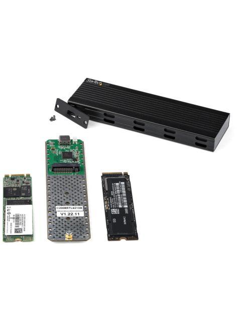 STARTECH GABINETE DE SSD M.2 SATA-PCI EXPRESS USB-C-USB-A NEGRO - Imagen 3