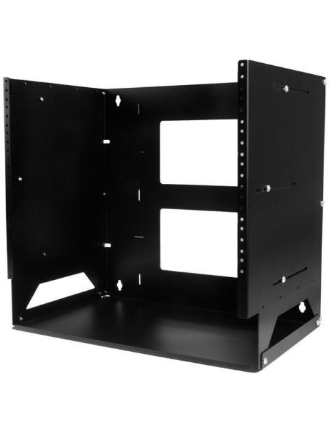 STARTECH GABINETE PARA PARED CON CHAROLA 8U HASTA 34KG NEGRO