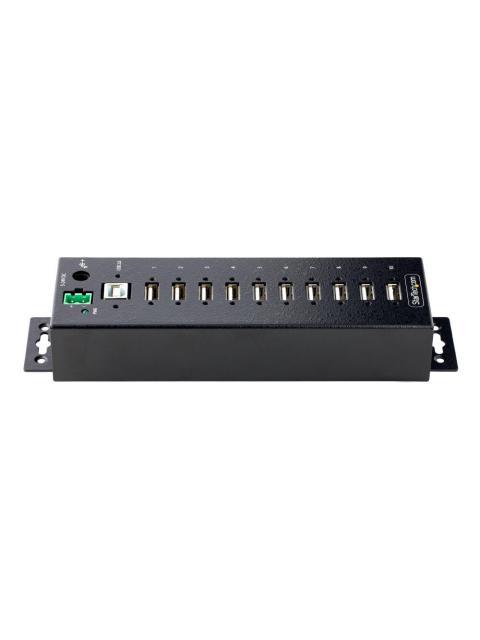 STARTECH HUB INDUSTRIAL 5000 MBIT-S USB 3.0 DE 10 PUERTOS NEGRO - Imagen 3