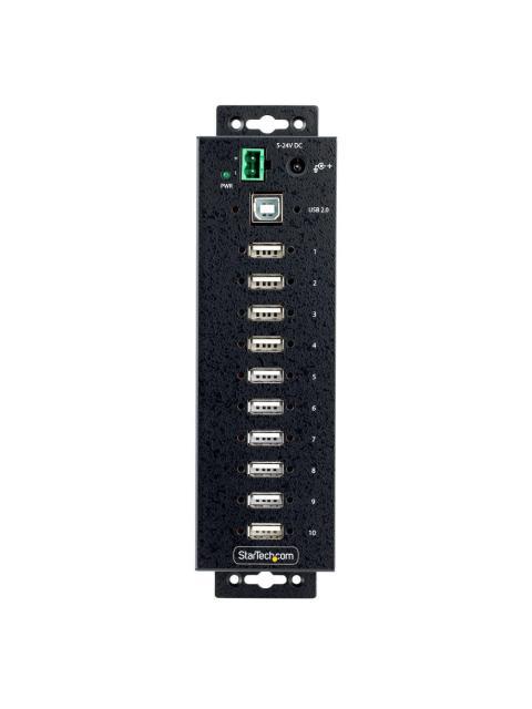 STARTECH HUB INDUSTRIAL 5000 MBIT-S USB 3.0 DE 10 PUERTOS NEGRO - Imagen 4