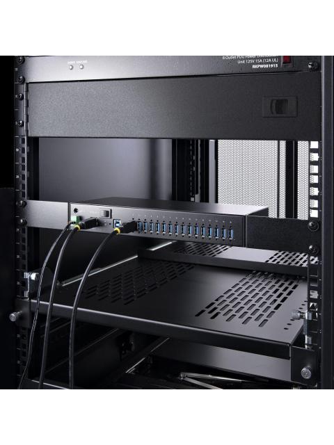 STARTECH HUB INDUSTRIAL 5000 MBIT-S USB 3.0 DE 16 PUERTOS NEGRO - Imagen 9