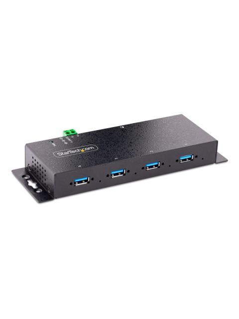 STARTECH HUB INDUSTRIAL 5000 MBIT-S USB 3.0 DE 4 PUERTOS NEGRO