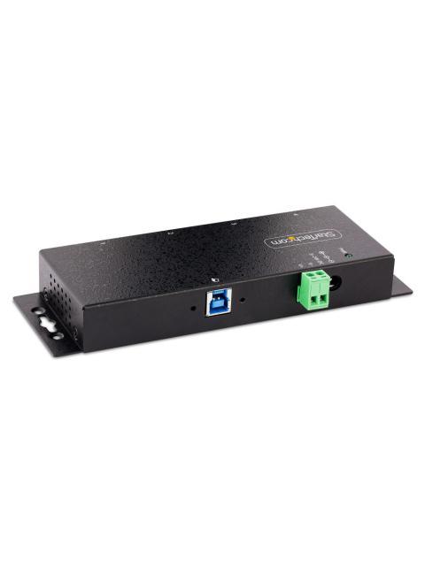 STARTECH HUB INDUSTRIAL 5000 MBIT-S USB 3.0 DE 4 PUERTOS NEGRO - Imagen 2