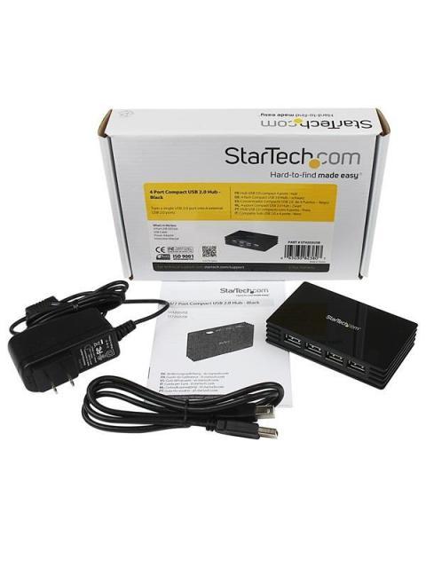 STARTECH HUB USB 2.0 4 PUERTOS 480 GBIT-S NEGRO - Imagen 4