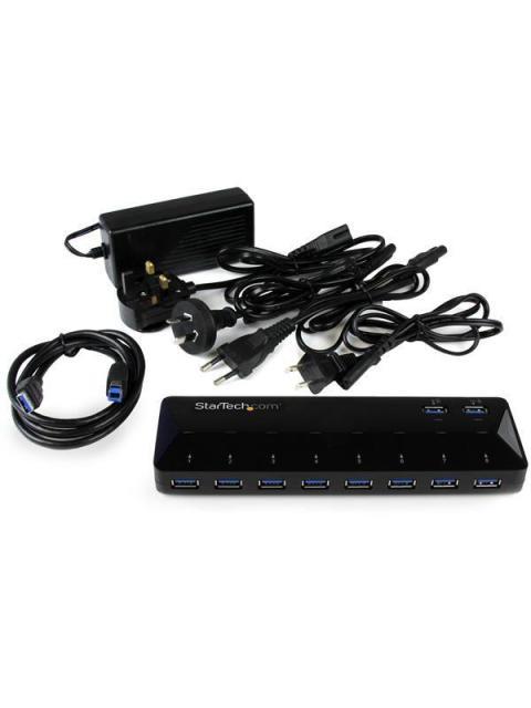 STARTECH HUB USB 3.0 DE 10 PUERTOS USB 3.0 NEGRO PARA PC ST103008U2C - Imagen 4