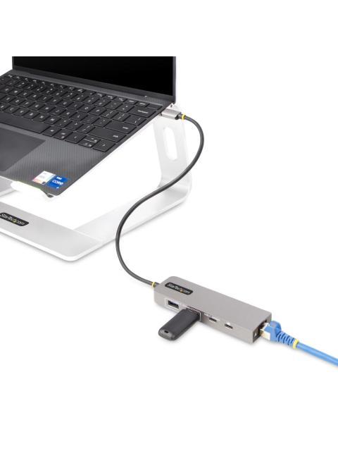 STARTECH HUB USB-C - 2X USB A 1X USB C 1X RJ-45 10 GBIT-S GRIS - Imagen 6