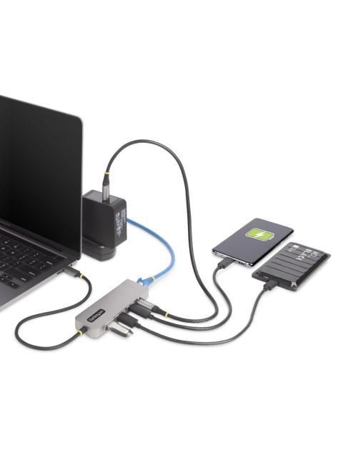 STARTECH HUB USB-C - 2X USB A 1X USB C 1X RJ-45 10 GBIT-S GRIS - Imagen 7