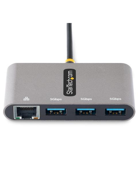 STARTECH  HUB USB C 3.0 3X USB A 3.0 1X RJ-45 GRIS - Imagen 3