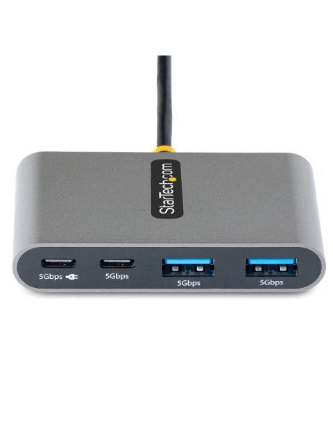 STARTECH  HUB USB C 3.2 2X USB A 3.2 2X USB C 5000MBIT-S GRIS - Imagen 3