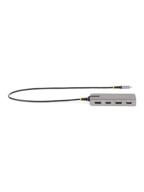 STARTECH HUB USB-C MACHO 2X HDMI 2X DISPLAYPORT 3X USB-A 1X USB-C 1X RJ-45 GRIS - Imagen 4