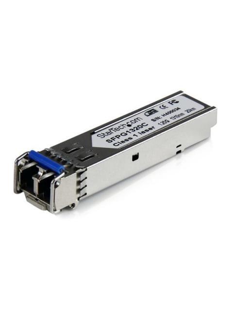 STARTECH  MODULO TRANSCEPTOR DE FIBRA MONOMODO SFP GIGABIT DDM LC COMPATIBLE CISCO MINI GBIC 20KM