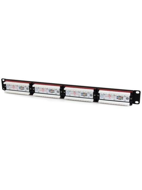 STARTECH PANEL DE PARCHEO CAT 6 RJ-45 24 PUERTOS 1U NEGRO - Imagen 3