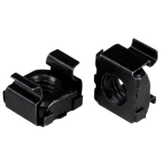 STARTECH  PAQUETE DE 100 TUERCAS ENJAULADAS M6 NEGRO