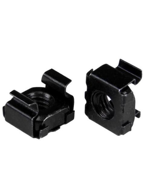 STARTECH PAQUETE DE 100 TUERCAS ENJAULADAS M6 NEGRO