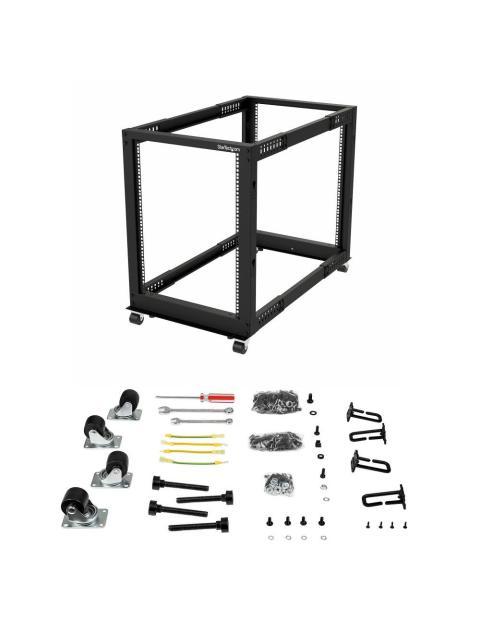 STARTECH RACK ABIERTO 4 POSTES 15U HASTA 544KG NEGRO - Imagen 5