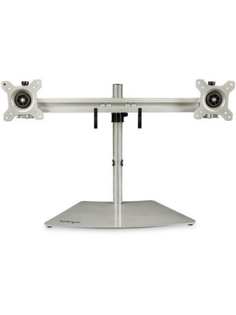 STARTECH SOPORTE DE ESCRITORIO PARA 2 MONITORES MAX. 24 HASTA 8KG PLATA