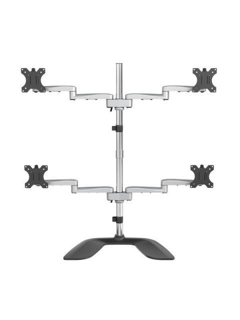 STARTECH SOPORTE DE ESCRITORIO PARA 4 MONITORES MAX. 32 HASTA 8KG PLATA