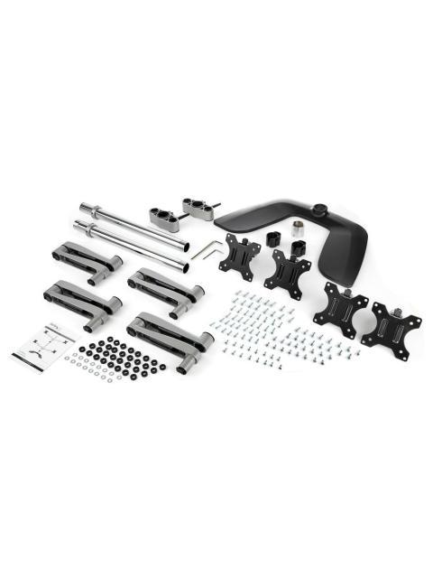 STARTECH SOPORTE DE ESCRITORIO PARA 4 MONITORES MAX. 32 HASTA 8KG PLATA - Imagen 9
